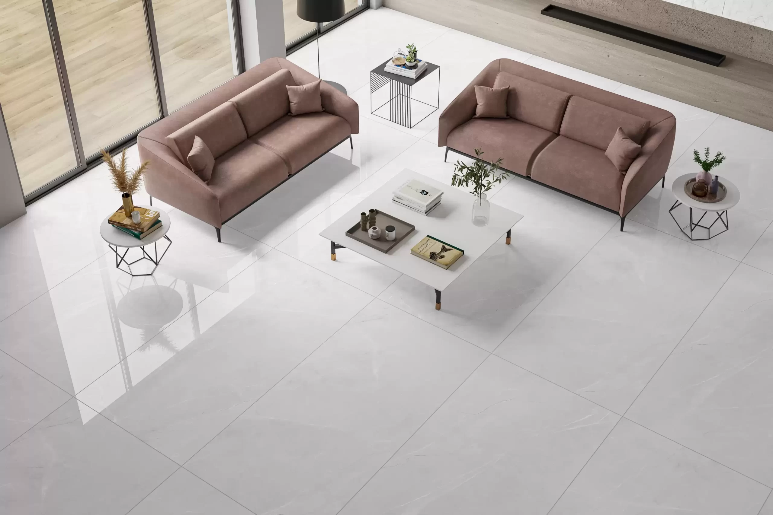 GẠCH KHỔ LỚN ĐÁ MARBLE XÁM HIỆU ỨNG XI MĂNG 81601-TEXTURES GREY