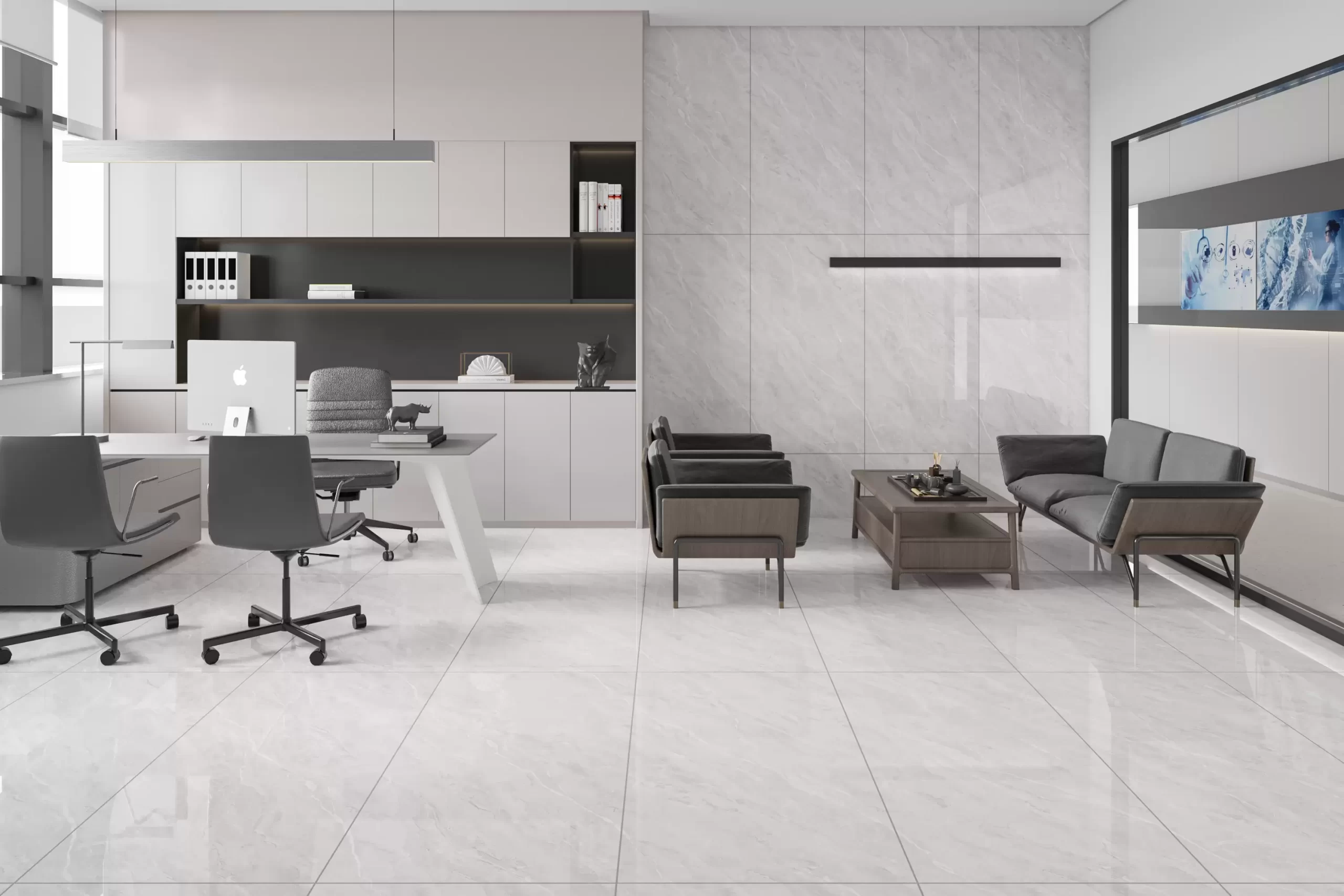 (600x1200mm) GẠCH KHỔ LỚN XÁM BRUCE VÂN ĐÁ TỰ NHIÊN 61202 – BRUCE GREY ENDLESS